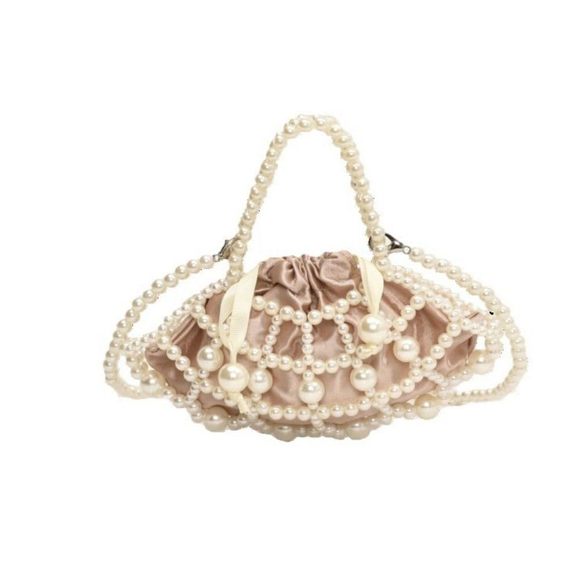 Pearl Crossbody Handbags, Mini Pearl Tote Bucket Bag, Pearl Purse Bag, Pearl :v - Picture 1 of 7